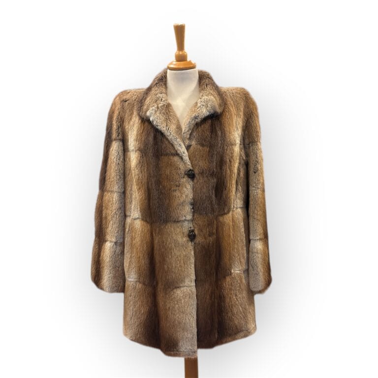 Fourrure vintage marron