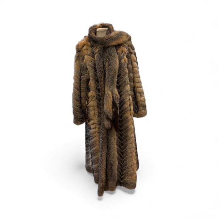 Manteau long en fourrure vintage